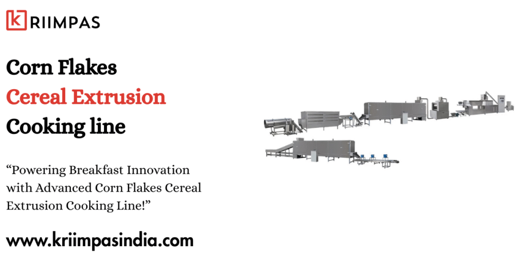 Corn Flakes Cereal Extrusion Cooking line