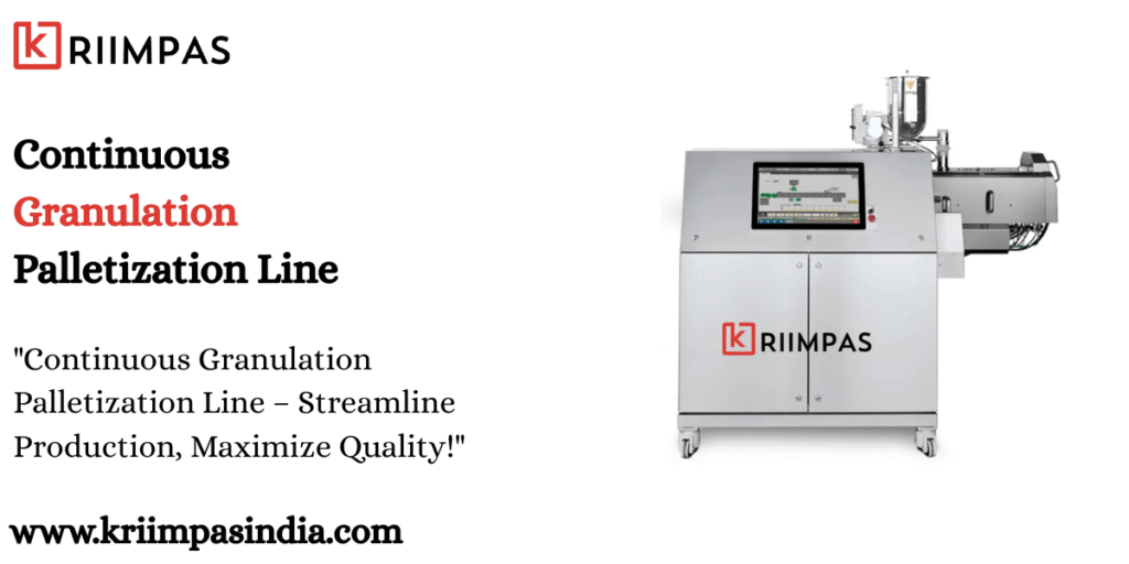 Continuous Granulation Palletization Line