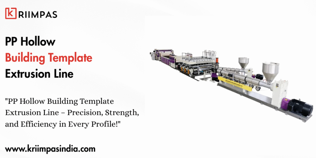PP Hollow Building Template Extrusion Line