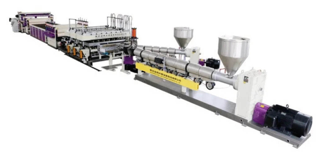 PP Hollow Building Template Extrusion Line