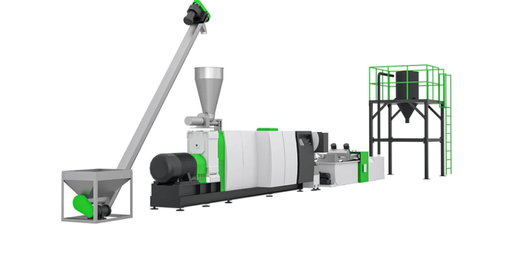 Single Screw Extruder Recycling Pelletizing System